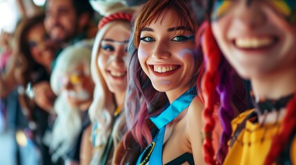 Smiling Faces at Cosplay Event