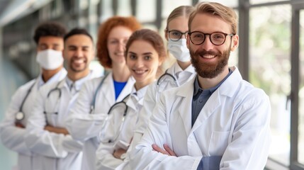 Fototapeta premium Diverse Medical Team Portrait