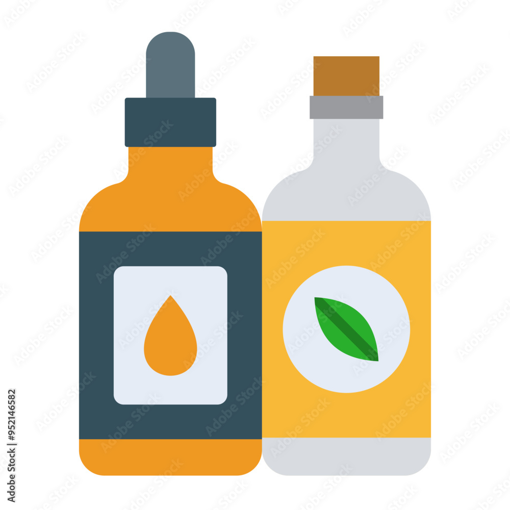 Sticker essential oil icon