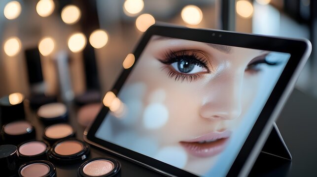 Digital Makeup Application Simulator on a Tablet Device Offering Personalized Beauty Solutions through Augmented and Virtual Reality Technology
