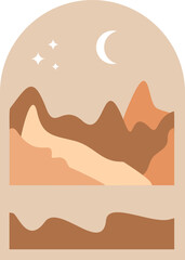 Aesthetic Boho Landscape