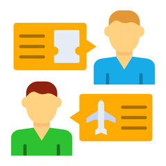 Travel chat Icon