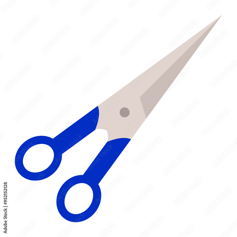 Sticker scissors icon