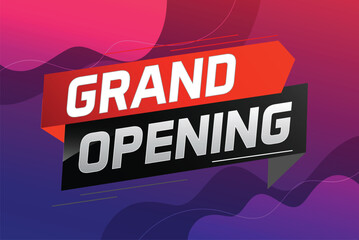 coming soon grand opening word concept vector illustration with megaphone and 3d, web, mobile app, poster, banner, flyer, background, gift card, coupon, label, wallpaper

