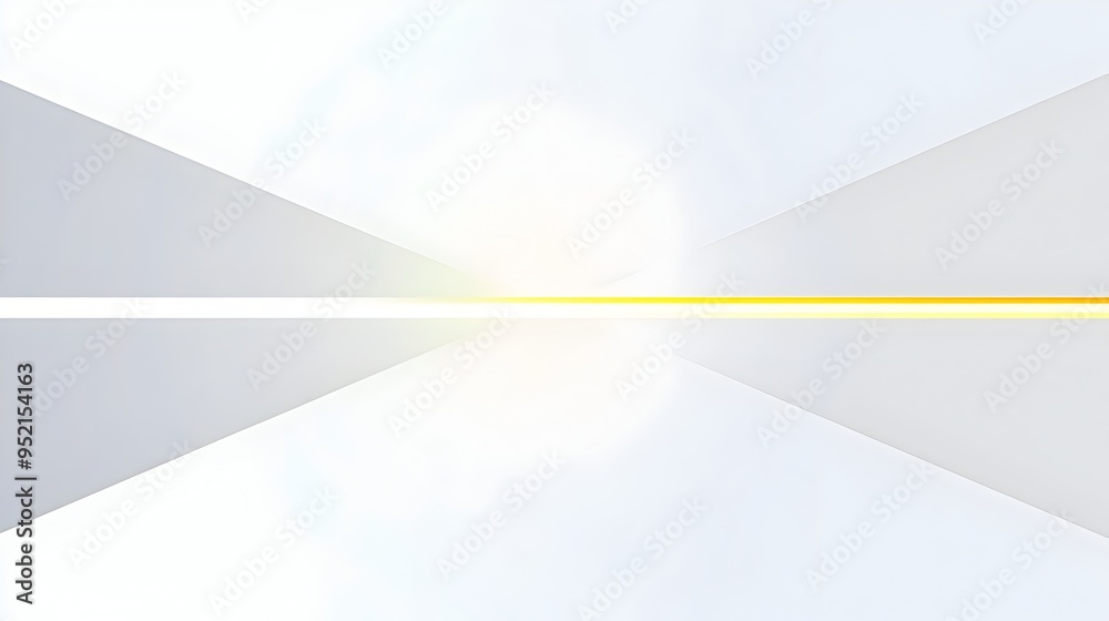 Poster minimalistic gradient slide background with bright yellow line accent elegant simple design template