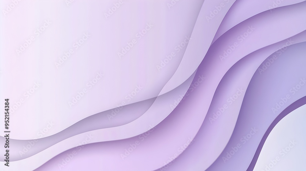 Poster Elegant and Minimalist Lavender Slide Background in a Soft Monochromatic Color Scheme Leaving a Blank Center Space for Adding Presentation Content or Other Graphic Elements