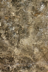 water flowing into the river