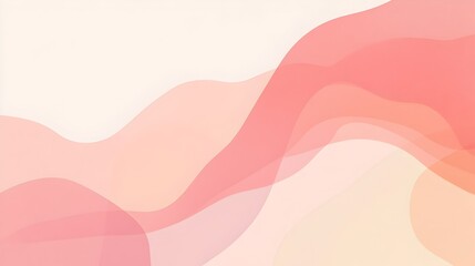 Fototapeta premium Minimalistic slide background featuring soft pink and light peach tones leaving the center space blank for easy content placement This elegant