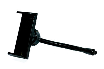 flexible phone holder, mobile phone support tool as a tripod, phone holder isolated white background