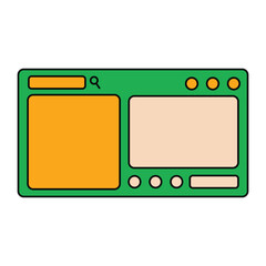 Retro UI Frame Element