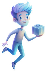 3d Cartoon Male Character Rendering