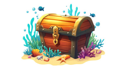 Treasure Chest on the Ocean Floor.