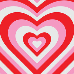 red, pink and white hearts texture illustration