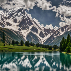 lake in the mountains