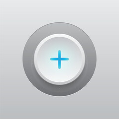 Obraz premium Add Modern Button and LED Light