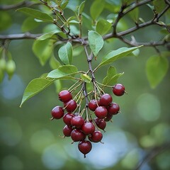 red berries on a branch