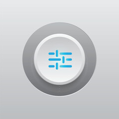 Settings Modern Button and LED Light