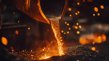 Molten Metal Pouring Steel foundry furnace