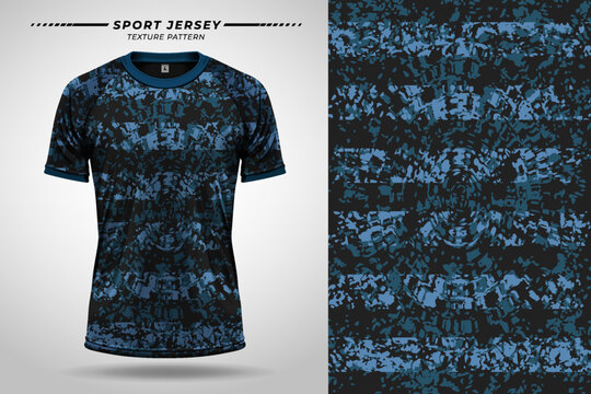 Sport jersey kit texture with vector mockup for customizable athletic apparel design in high detail