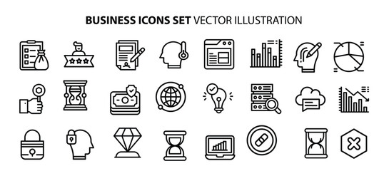 icons set. Business Motivation for web. app. vector illustration.
