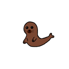 Seal cartoon cute
