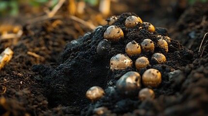 soil fungi storing carbon through carbon sequestration on a farm receiving carbon credits : Generative AI