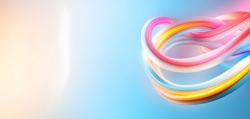 Fototapeta premium A vibrant and colorful abstract background with flowing lines enhancing visual appeal and creativity.