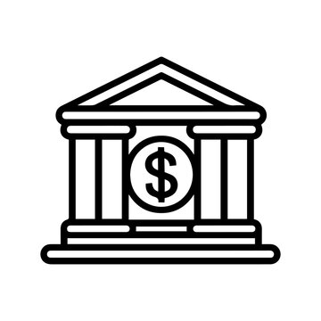 recommend clip art: Finance icon or modern line symbol. Vector line art and icon design with bold outline. Black and white Pixel Perfect minimalistic symbol isolated white background. Silhouette simple thin sign