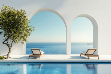 Fototapeta na wymiar luxury swimming pool