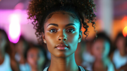 Woman Leading Womens Fitness Group Woman