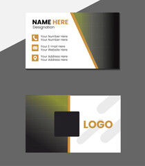 simple and clean modern gradient business card concept 
