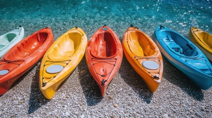 Kayak boat in tropical beach