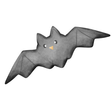 halloween bat isolated on white
