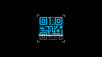 Obraz premium QR code scan, 4k illustration, not AI generated