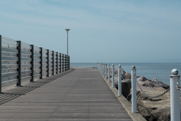 Fototapeta premium 海沿いの道