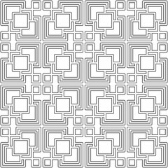Seamless geometric pattern with interconnected checkered shapes. Suitable for various creative projects or decorative elements.