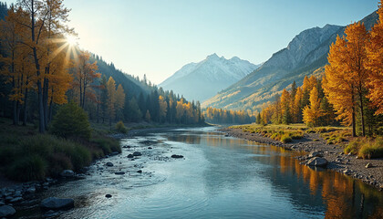 landscape in the mountains