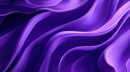 Fototapeta premium Flowing purple waves creating a luxurious and dynamic abstract background 