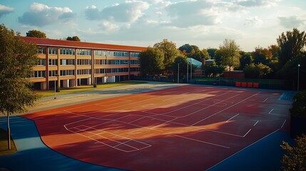 Sports venues schools playgrounds runways buildings : Generative AI