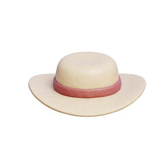 3D Hat, Travel tourism elements, Holiday Vacation.