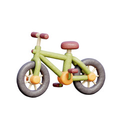 Fototapeta premium 3D Bicycle, Camping elements, Travel hiking adventure.