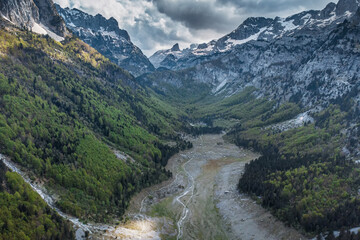 Majestic high peaks and valleys offering stunning natural beauty