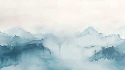 Subtle, watercolor-inspired wallpaper in soft, muted tones, perfect for creating a calm, serene environment.