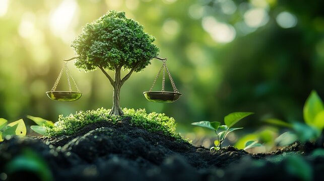 Environmental regulations international environmental law concept Climate or environmental justice International law for environmental protection sustainable business corporate and ind : Generative AI