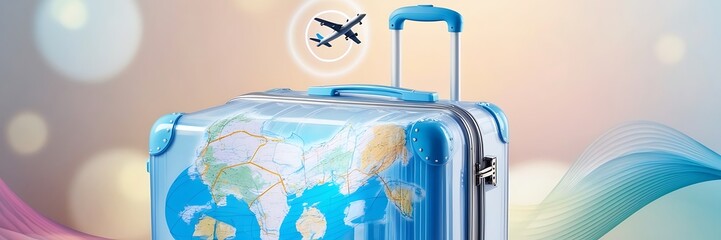 Fototapeta premium Adventure, discovery, navigation, communication, logistics, geography, transport and travel theme concept background