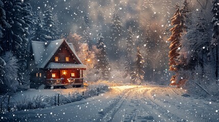 A winter fairy tale in a Swiss chalet unfolds under the cover of snow