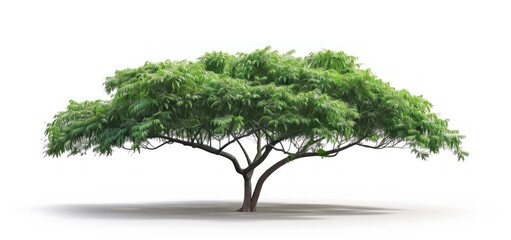 Fototapeta premium Green Tree Isolated on White Background