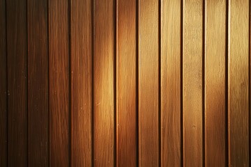 Fototapeta premium Golden Brown Wooden Planks with Vertical Lines and Texture