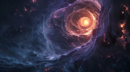 Magical rotation of light, creating an unforgettable cosmic look