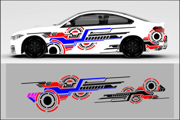 Racing sport car. wrap decal sticker and vehicle livery.